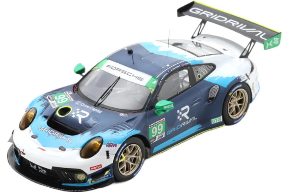 Porsche 911 911 2 Gt3 R チーム Hardpoint Ebm 99 12H Sebring 2021 R Ferriol E Bamber T Estep Black White US296/ Spark 1/43 ミニカー