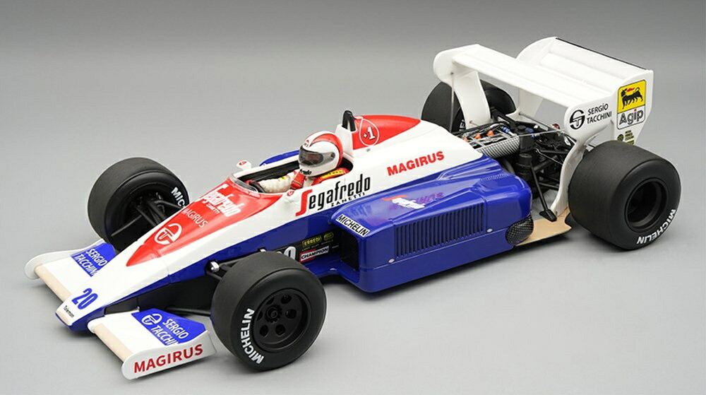 【予約】2026年発売予定TOLEMAN F1 TG184 HART TURBO N20 アメリカGP 1984 ジョニーセコット ブルーホワイトレッド/ Tecno 1/18 ミニカー｜ラストホビー