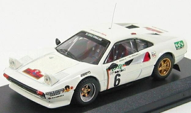 フェラーリ 308 GTB #6 ラリー・エルバ 1985 ホワイト / Best-Model 1/43 ミニカー