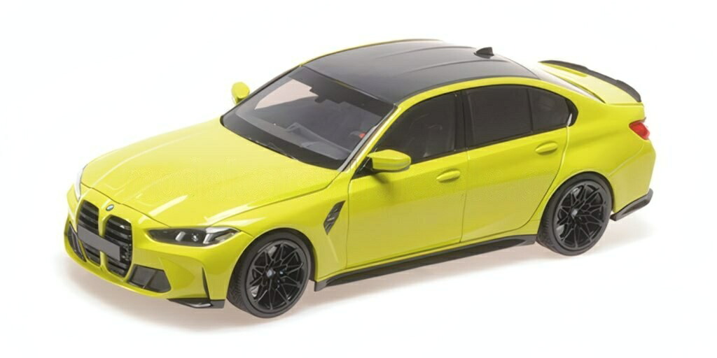 【予約】BMW 3シリーズ M3 (G80) 2024 イエロー / MINICHAMPS 1/18 ミニカー
