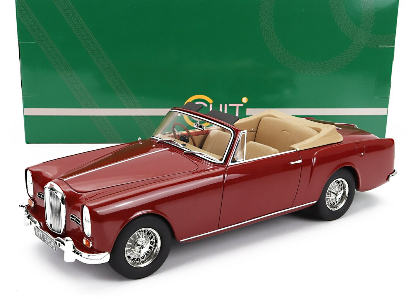 アルヴィス TE21 DHC カブリオレ 開けっ広げ 1963 赤いこと / Cult-Scale 1/18 ミニカー