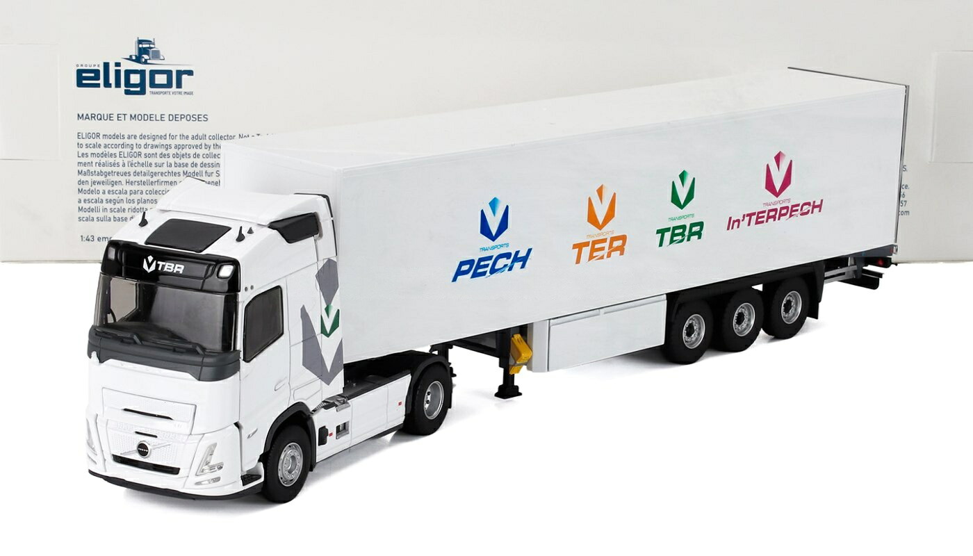ボルボ FH エアロ トラック TBRトランスポート 2024 ホワイト / ELIGOR 1/43 模型｜ラストホビー
