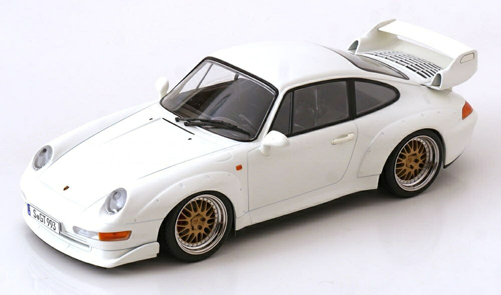【予約】2026年以降発売予定ポルシェ 911 993 GT2 クーペ 1996 ホワイト (BBSホイール) / KK-SCALE 1/18 ミニカー