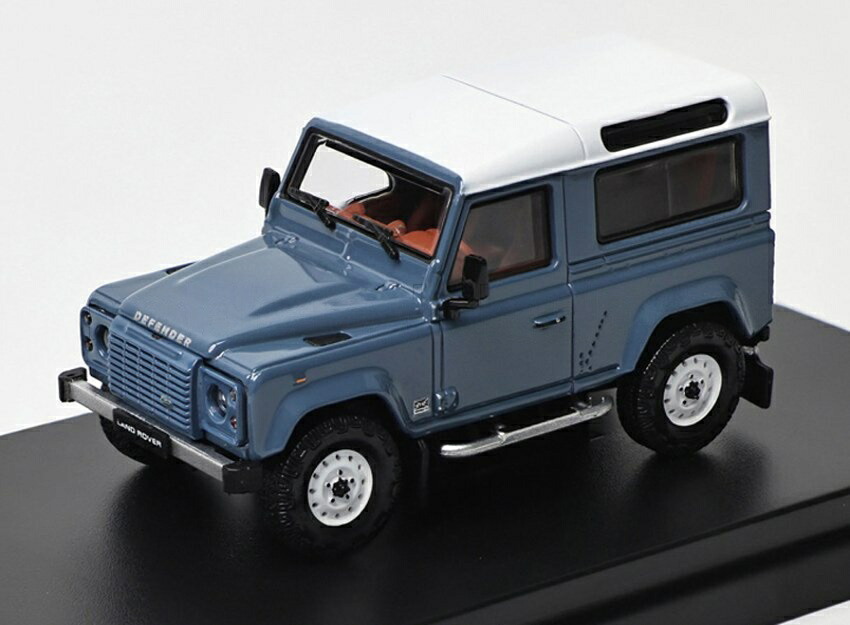【取っておく】2026年以後発売予定を組む地べたローバー ディフェンダー 90 V8 2018 ヴィンテージブルー/白いこと / LCD 1/64 ミニカー