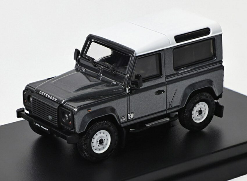 【取っておく】2026年以後発売予定を組む地べたローバー ディフェンダー 90 V8 2018 クリミア薄墨色/白いこと / LCD 1/64 ミニカー