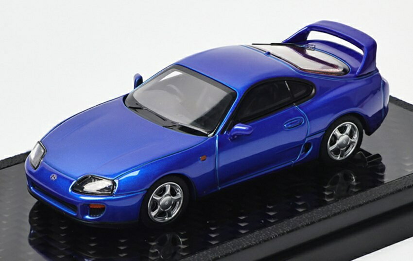 【取って置く】2026年以後発売予定を組むトヨタ スープラ MKIV (A80) クーペ 1993 青色 / LCD 1/64 ミニカー おもちゃ-車
