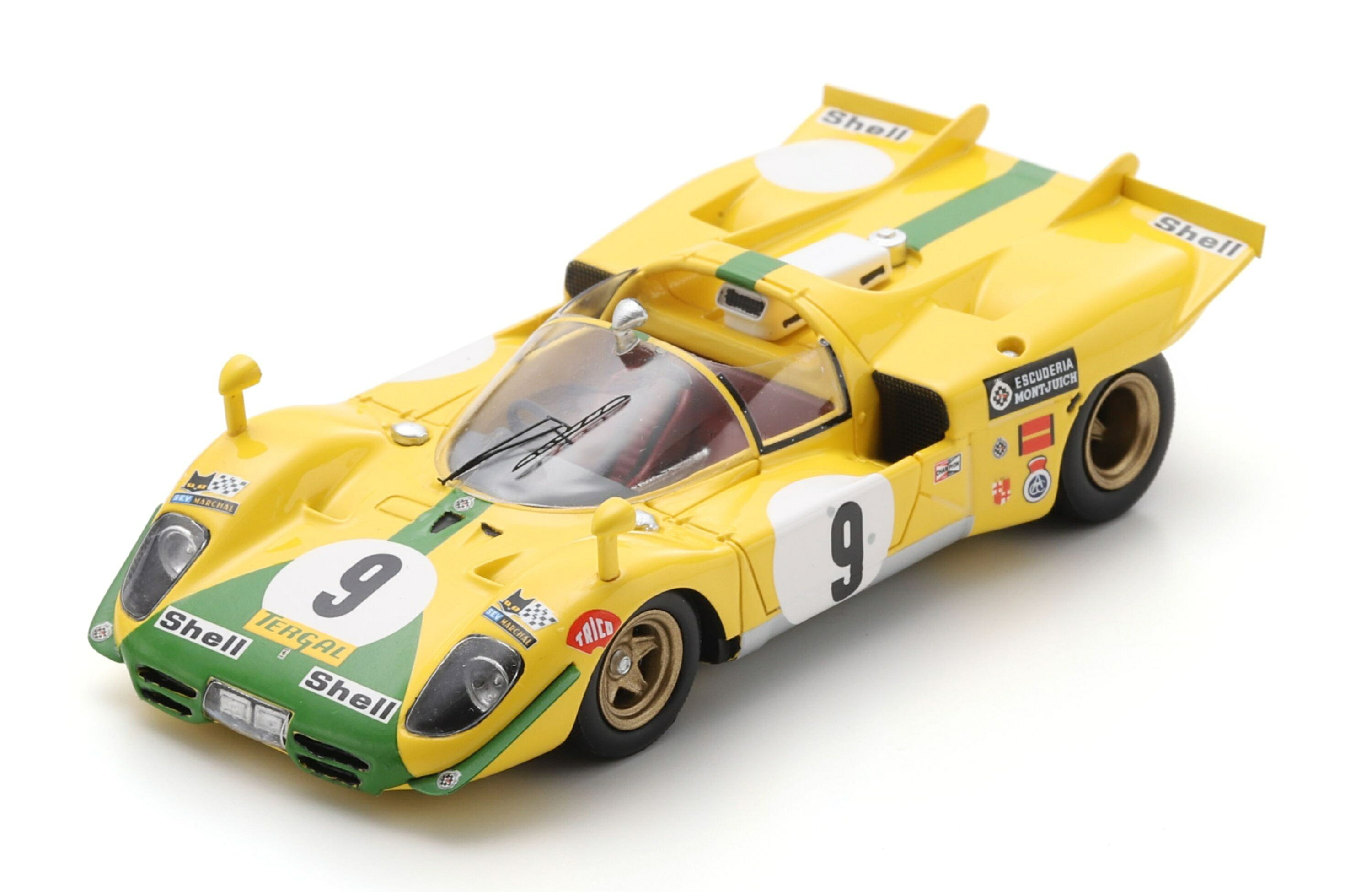【取っておく】2026年以後発売予定を組むフェラーリ 512S 5.0L V12 #9 ル・マン24第四次元 1970 J.ジュンカデラ 黄色/緑であること / LOOKSMART 1/43 ミニカー