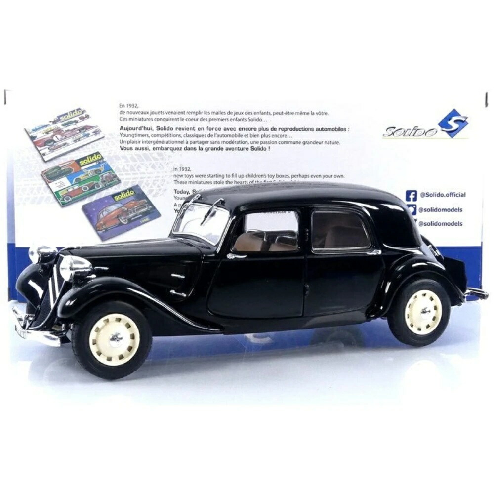 CITROENシトロエン Tractionトラクション 11 CV 1937 / SOLIDO 1/18 ミニカー 車-乗り物のおもちゃ