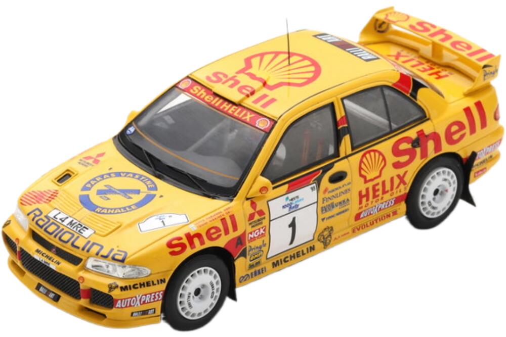 🏁 Miniature Spark 1/43 – Mitsubishi Lancer Evo III – Rallye Finlande N°1 – Neuve 🏁