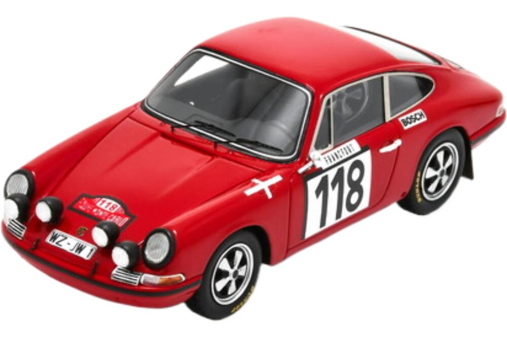 Porsche 911S S 2.0L Coupe (Night Version) 118 Rally Montecarlo 1970 Jean Clement Antoine Goubert S6606/ Spark 1/43 ミニカー