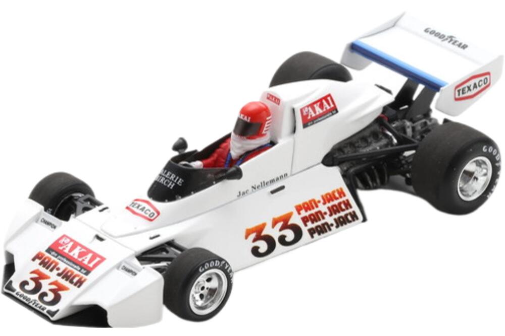 Brabham F1 Bt44 #33 Practice Sweden Gp 1976 J Nelleman ホワイト/ Spark 1/43 ミニカー