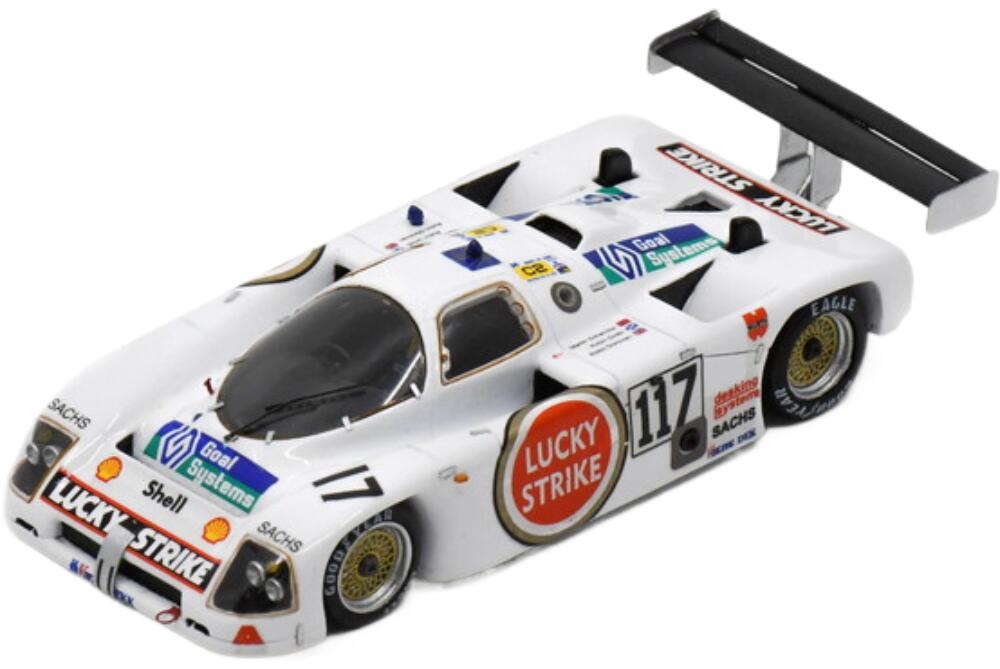 Argo Jm19C Ford Cosworth チーム Lucky Strike Schanche #117 24H Le Mans 1988 ホワイト/ Spark 1/43 ミニカー