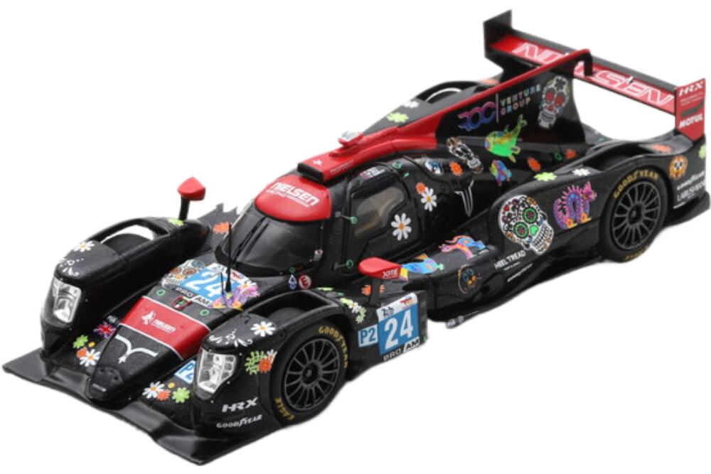 Oreca Gibson 07 Gk428 4.2L V8 チーム Nielsen Racing 24 24H Le Mans 2022 R Sales M Bell B Hanley Black Red S8624/ Spark 1/43 ミニカー