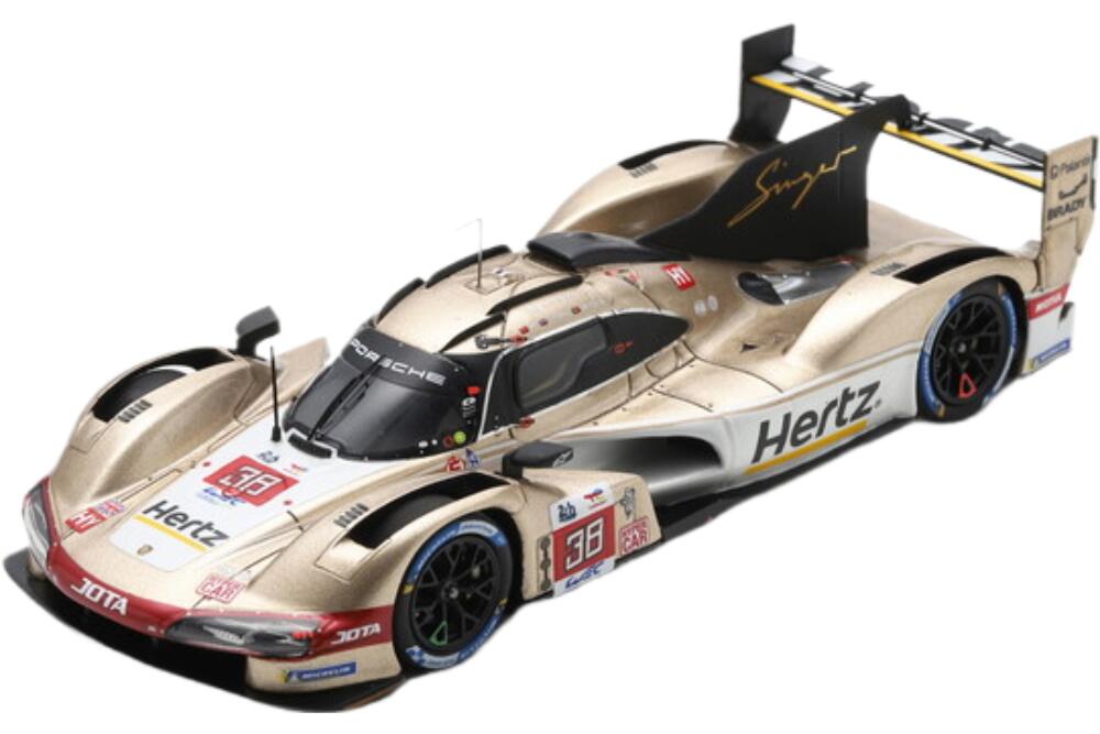 Porsche 963 9Rd 4.6L Turbo V8 チーム Hertz Jota 38 24H Le Mans 2023 Antonio Felix Da Costa Will Stevens Yifei Ye S8727/ Spark 1/43 ミニカー