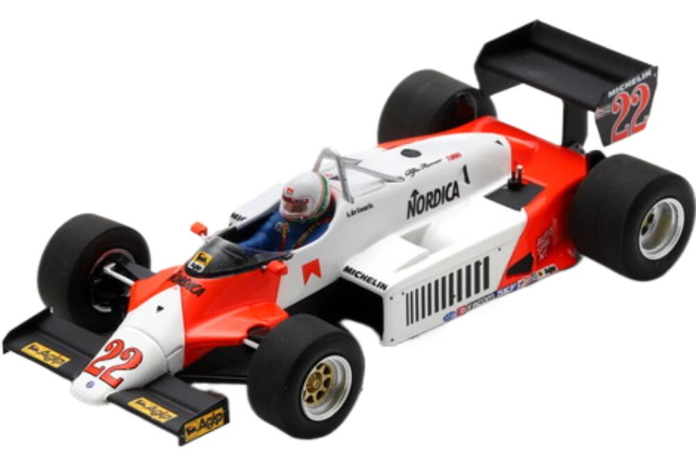 Alfa Romeo F1 183T 22 Germany GP 1983 Andrea De Cesaris S8804/ Spark 1/43 ミニカー