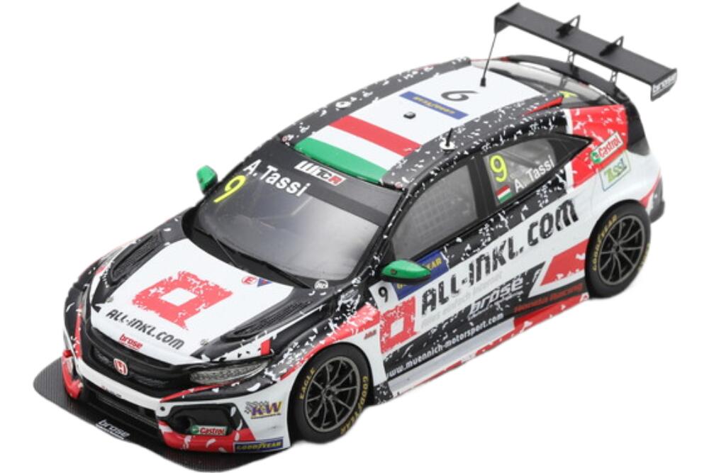 Honda Civic Type R Tcr チーム Munnich Motorsport 9 3位 Race 2 Wtcr Nurburgring 2020 A Tassi S8964/ Spark 1/43 ミニカー