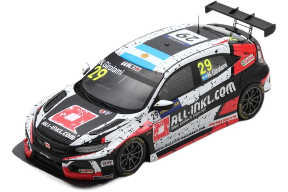 Spark S8966 – Honda Civic Type R TCR N°29 Münnich Motorsport – 1/43 – Résine – Prévente