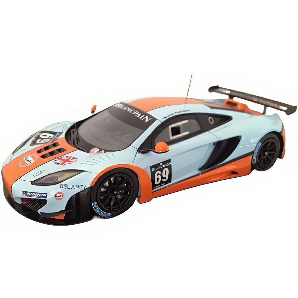 Miniature Aston Martin Vantage Gulf ELMS Paul Ricard 2012 Spark 1/43