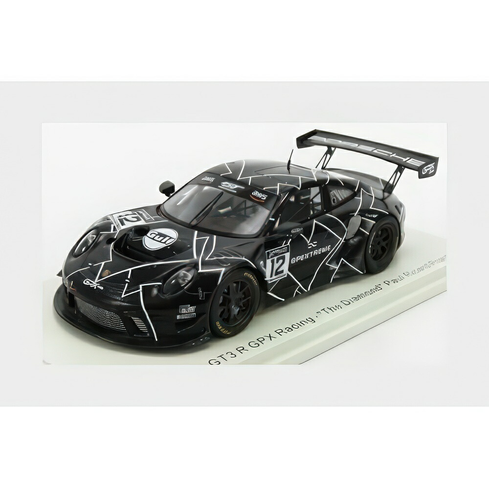 Porsche 911 991 2 Gt3 R チーム Gpx Racing #12 Paul Ricar Practice The Diamond ブラック/ Spark 1/43 ミニカー