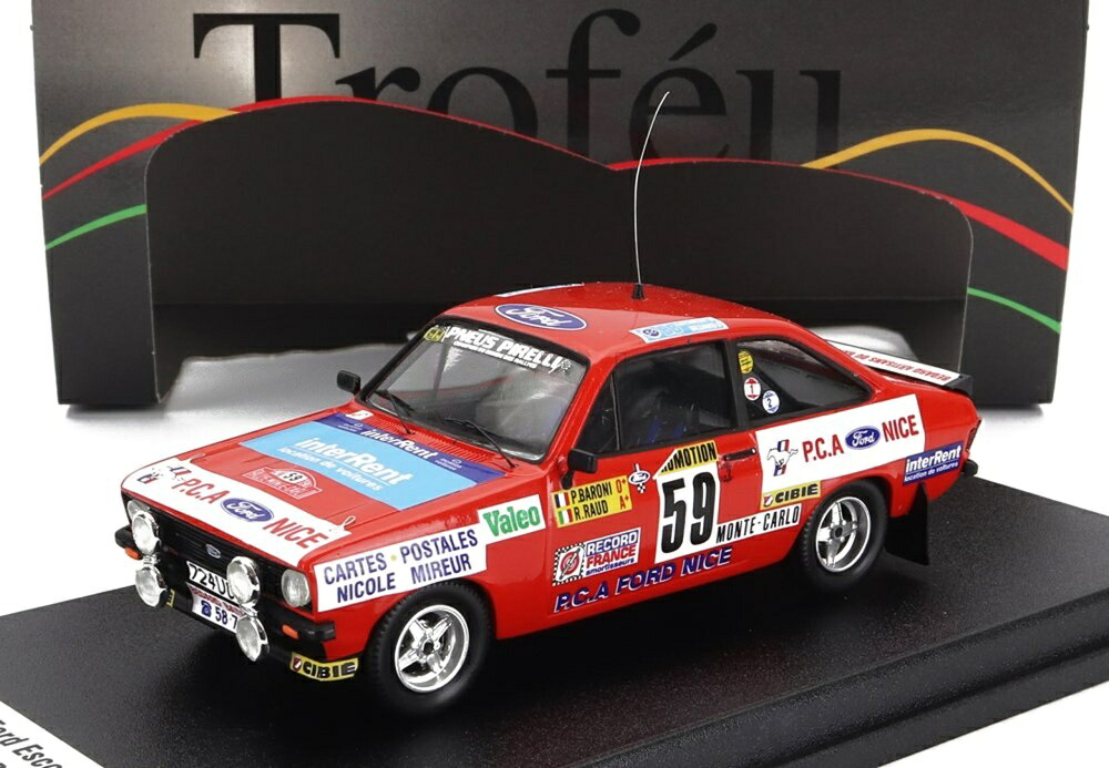 フォード エスコート MKII RS2000 #59 ラリー・モンテカルロ 1982 (ナイトバージョン) 150台限定/ Trofeu 1/43 ミニカー