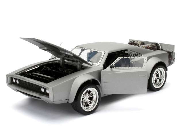 ドムの アイスチャージャー ワイルドスピード ICE BREAK グレー 劇中車 ダッジ / JADA 1/24 ミニカー
