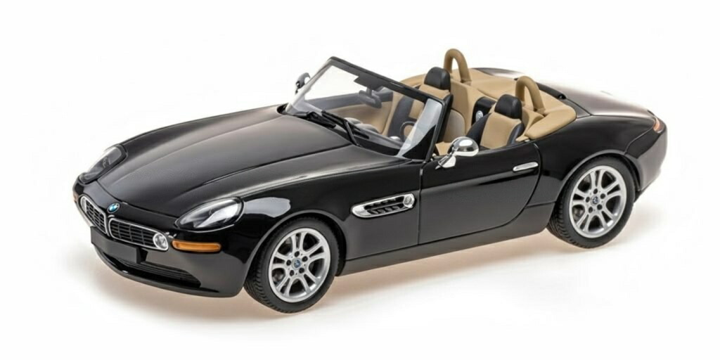【取っておく】 BMW Z8 Spider蜘蛛 Roadster読み込むはやりっ子 2000 黒いこと / MINICHAMPS 1/18 ミニカー