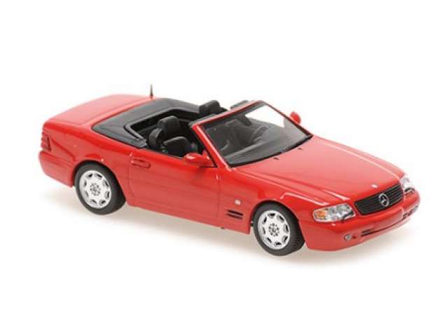 1999 メルセデスベンツ SL位置付け R129 赤いこと Mercedes SL-class / Maxichamps 1/43 ミニカー 車-おもちゃ