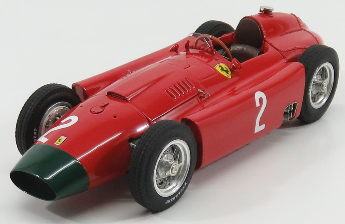 【取っておく】 Ferrariフェラーリ F1 D50 Long Noseロングノーズ 1956 No.2 GermanＦＲＧ GP Collins 赤いこと緑であること / CMC 1/18 ミニカー