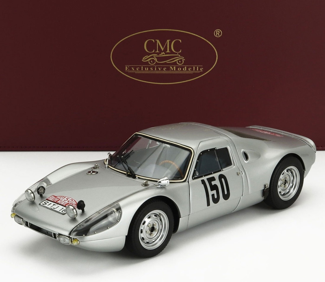 【取っておく】 Porscheポルシェ 904 Carreraカレラ GTS ch.904-006 1965 No.150 Rally Monte-Carloラリーモンテカルロ  1500台制限事項 / CMC 1/18 ミニカー