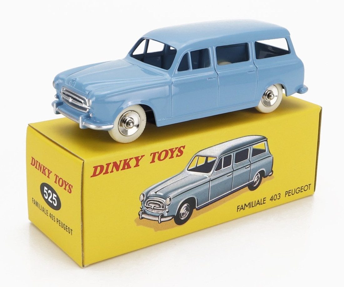PEUGEOTプジョー 403 FAMILIALEファミリアール 1969 ライトブルー / EDICOLA 1/43 ミニカー