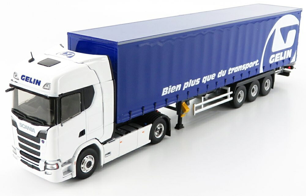 Scaniaスカニア S500 2016 Truckトラック Telonato Gelin Transportsジェラントランスポート White Blueホワイトブルー / ELIGOR 1/43 トラック商用車｜ラストホビー