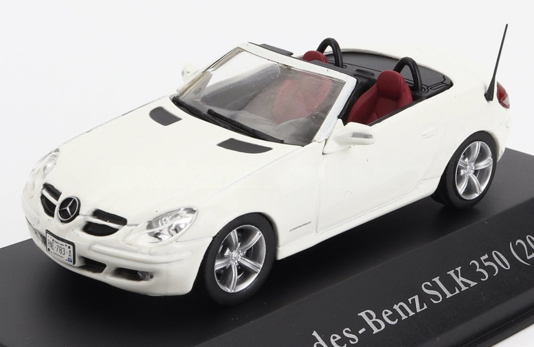 Mercedes Benzメルセデスベンツ SLK Class SLK350 Spiderスパイダー Openオープン 2006 ホワイト / EDICOLA 1/43 ミニカー