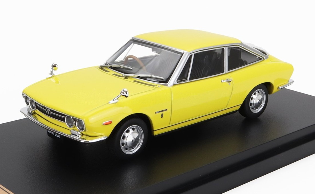 Isuzuいすゞ 117 Coupeクーペ 1968 黄色 / EDICOLA 1/43 ミニカー