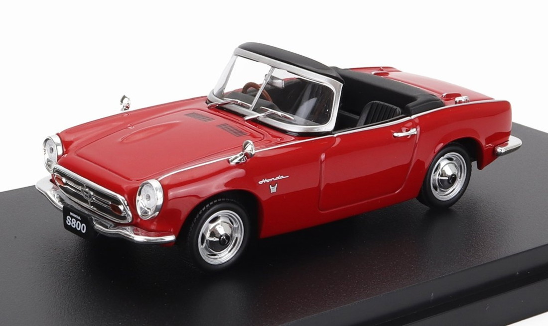 Hondaホンダ S800 AS800 Spider細蟹 1966 赤いこと / EDICOLA 1/43 ミニカー