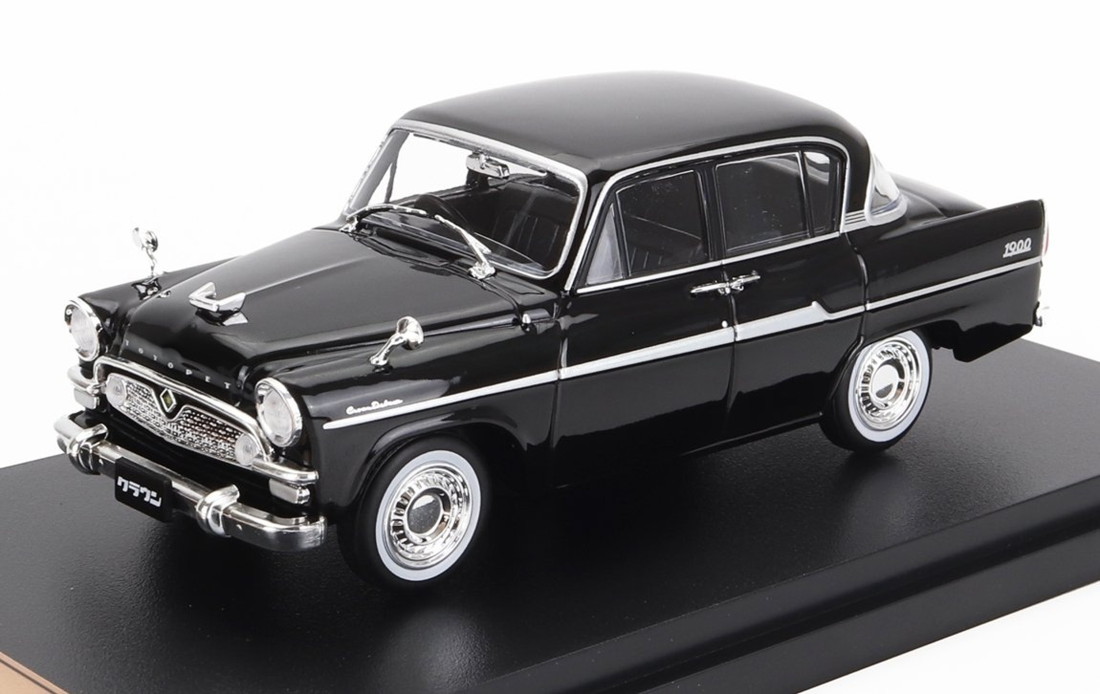 Toyotaトヨタ Toyopetトヨ愛玩動物 Crownジャケット冠 (RS31D) 1961 黒いこと / EDICOLA 1/43 ミニカー