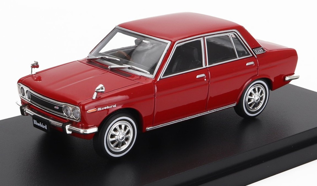Datsunダットサン Bluebird青碧鳥類 1600 SSS (なおなお書き10) 1969 赤いこと / EDICOLA 1/43 ミニカー