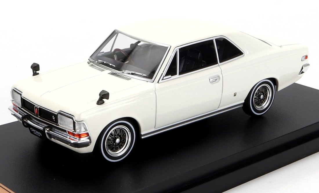 Toyotaトヨタ Toyopetトヨ愛玩動物 Crownジャケット冠 HT 1968 白いこと / EDICOLA 1/43 ミニカー