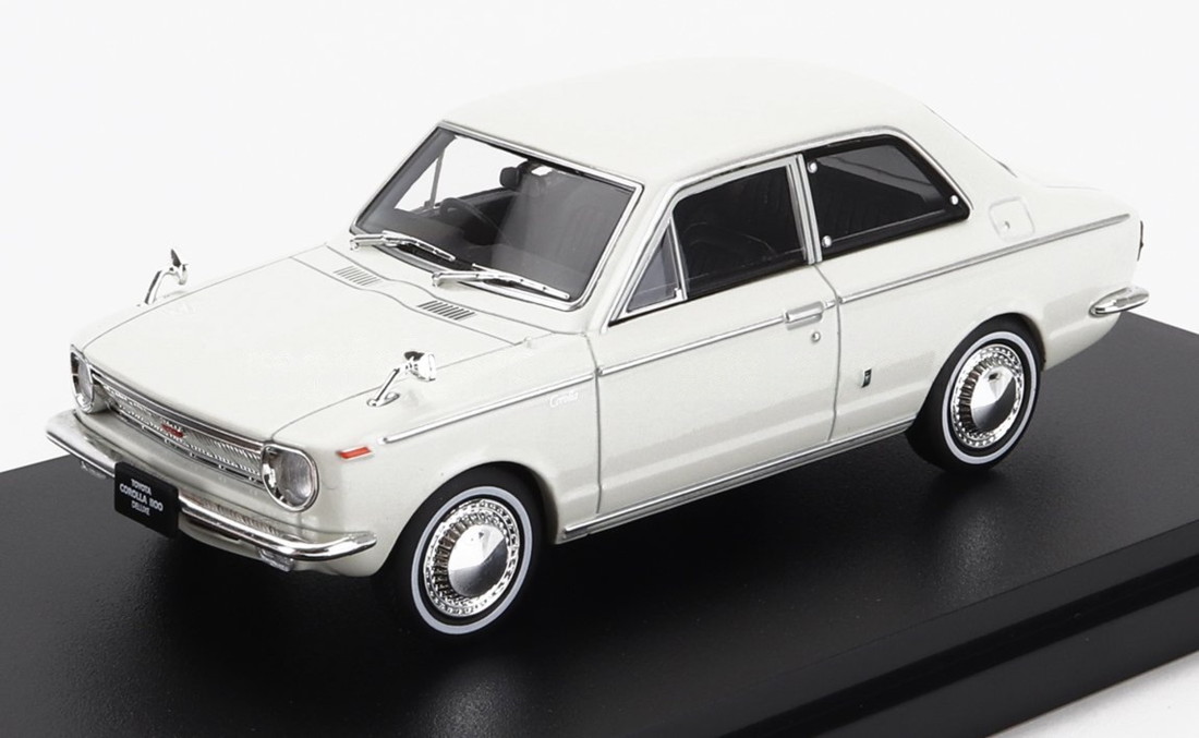 Toyotaトヨタ Corollaカローラ 1100 DX (KE10D) 1966 白いこと / EDICOLA 1/43 ミニカー
