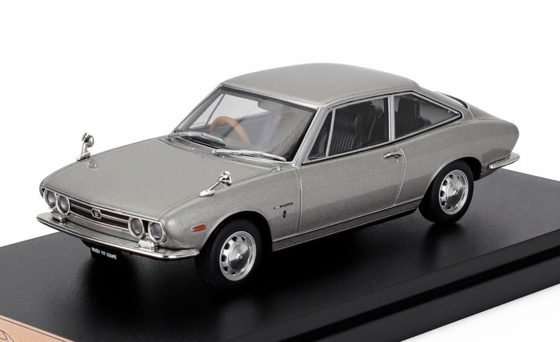 Isuzuいすゞ 117 Coupeクーペ (PA90) 1968 グレーメタリック / EDICOLA 1/43 ミニカー