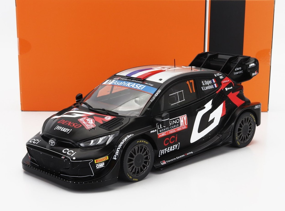 Toyotaトヨタ Yaris GR Rally1 Hybrid Team Toyota Gazoo Racing WRT No.17 2nd Rally Monte Carlo 2024 / IXO 1/18 ミニカー