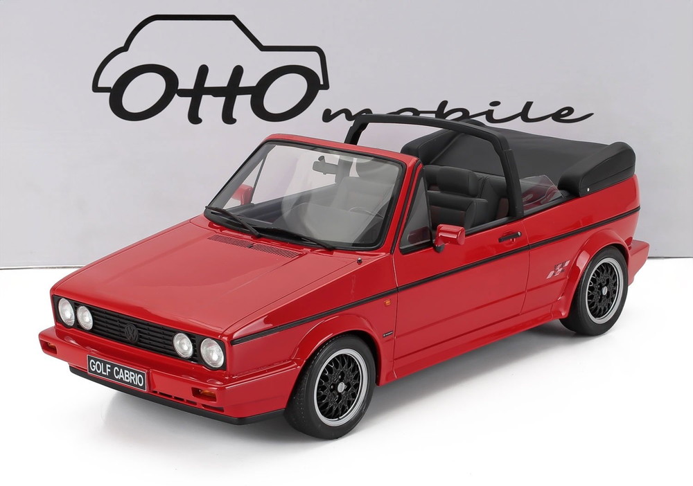 【予約】VOLKSWAGEN ゴルフ MKI スポーツライン カブリオレ 1991 レッド 999台限定/ OTTO 1/12 ミニカー｜ラストホビー