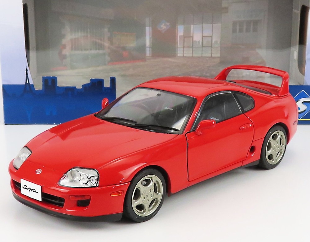 楽天市場】ミニカー 1/18 Solido 1993 スープラ 赤色 1993 Toyota