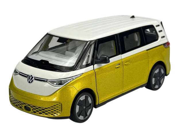 楽天市場】ミニカー 1/24 2024 VW ワーゲンバス ID Buzz 黄色/白色