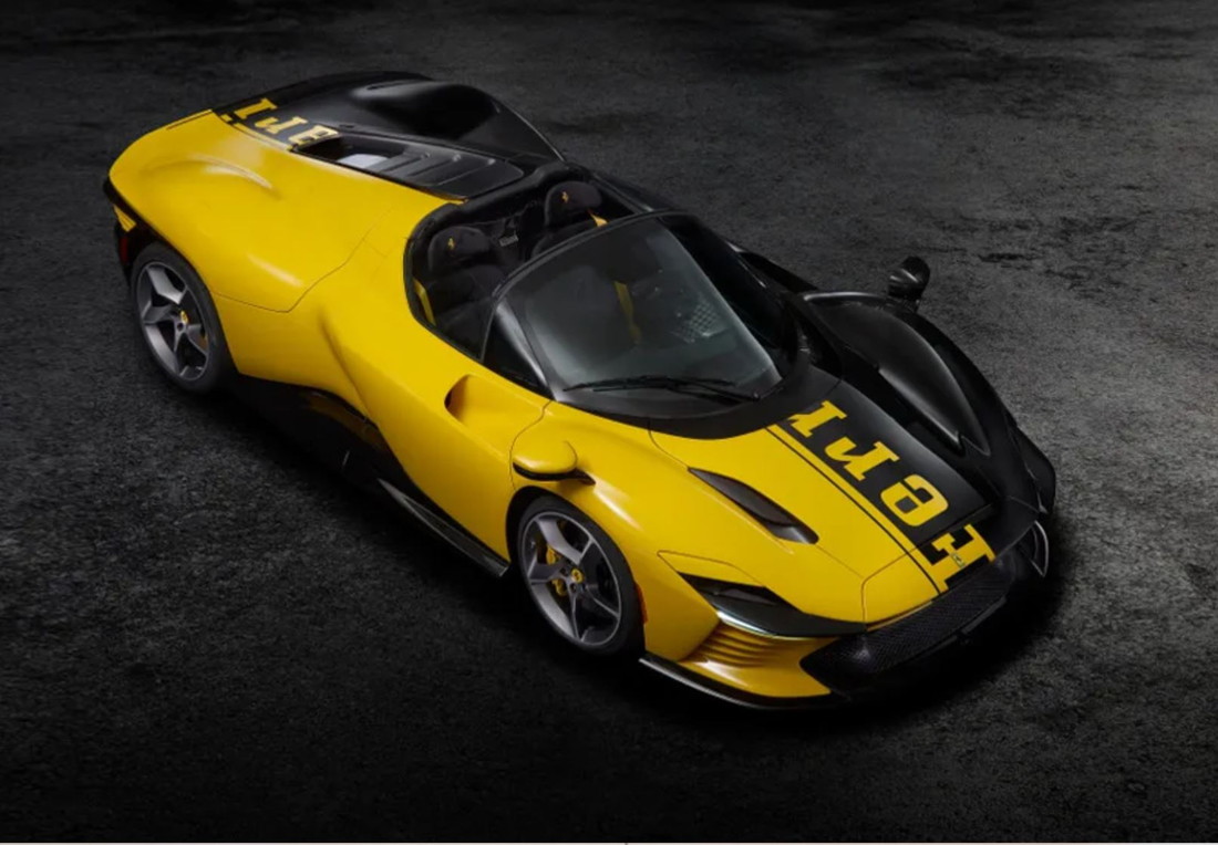 【予約】Ferrariフェラーリ SP3 Daytona 599+1 spider open roof Giallo Modena and carbon fiber / BBR 1/12 ミニカー|ラストホビー