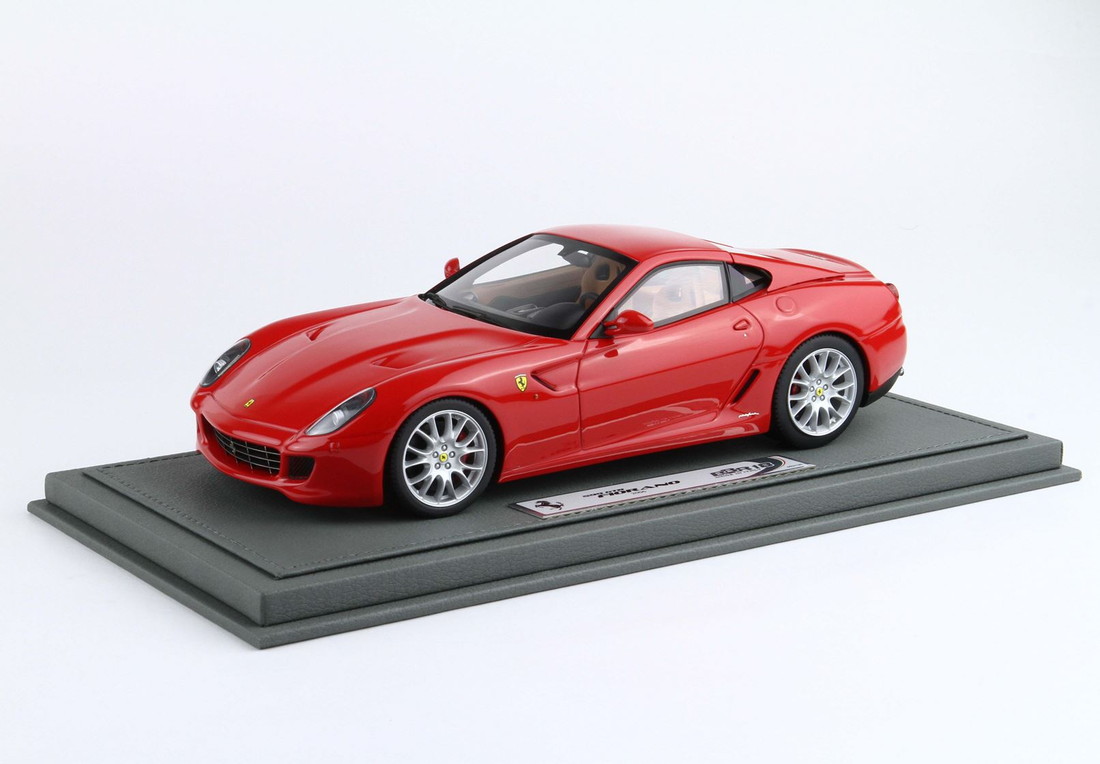【取って置く】Ferrariフェラーリ 599 GTB FIORANO 2006 Manual Gear Rosso Corsa cuoio 押さえる126台 / BBR 1/18 ミニカー