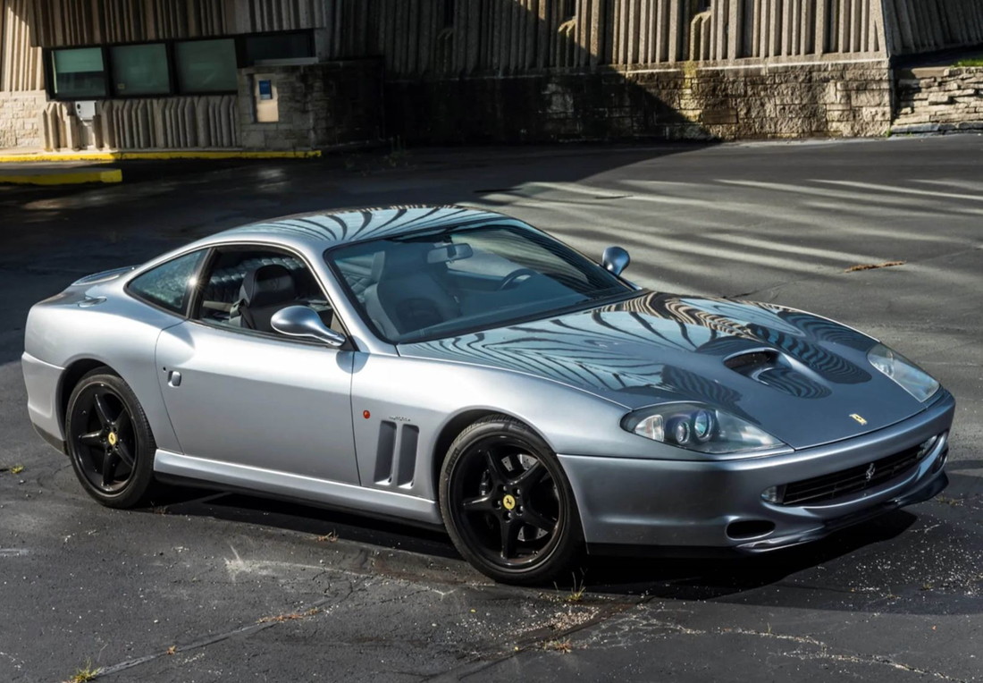 【予約】Ferrariフェラーリ 550 Maranello 1996 Grigio Titanio Charcoal Black rims / BBR 1/18 ミニカー