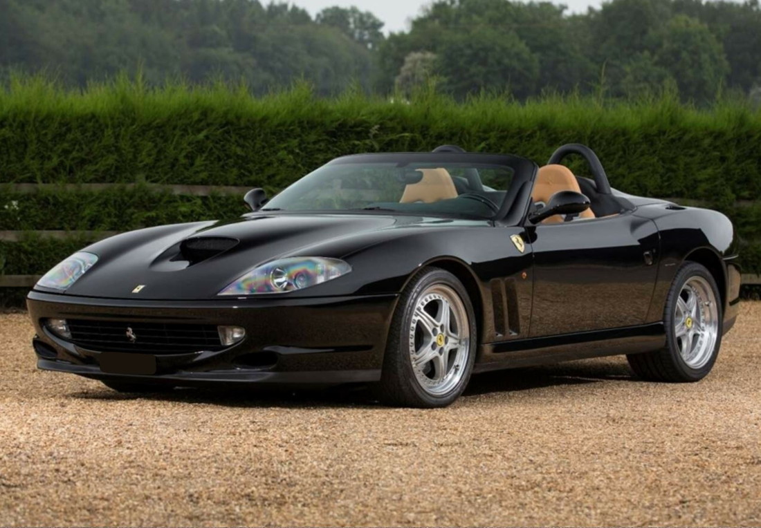 【取って置く】Ferrariフェラーリ 550 Barchetta 2000 made インチ Italy Nero DS Beige interior / BBR 1/18 ミニカー