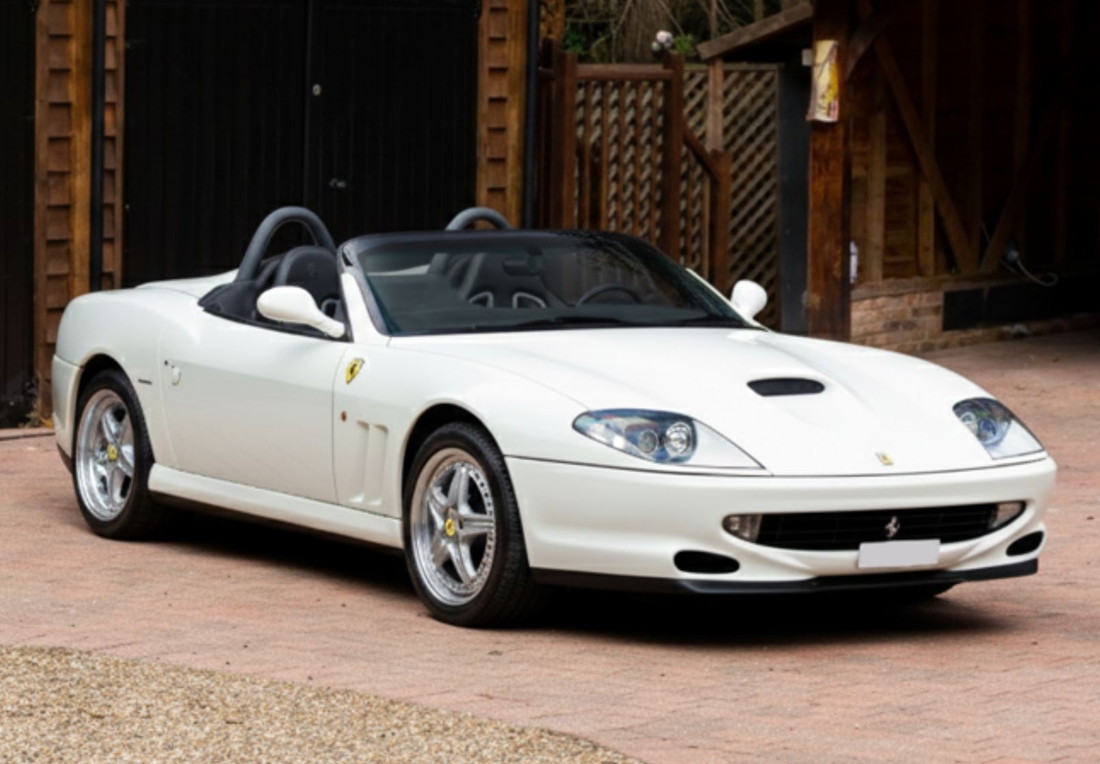 【取って置く】Ferrariフェラーリ 550 Barchetta 2000 made インチ Italy Bianco Avus Black interior / BBR 1/18 ミニカー