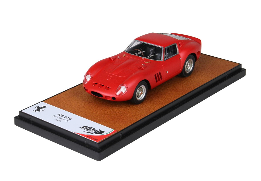 【予約】Ferrariフェラーリ 250 GTO SN 3589GT grass field 1986 Matt Red 限定150台 / BBR 1/43 ミニカー|ラストホビー