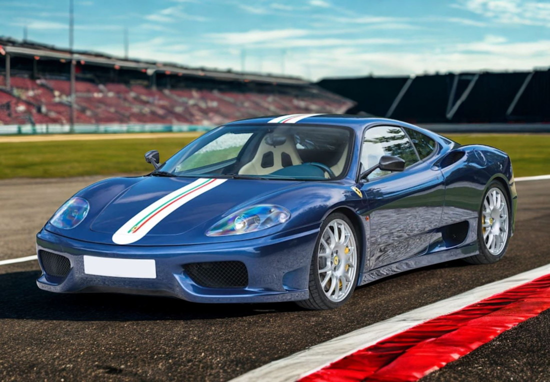 【予約】Ferrariフェラーリ 360 Challenge Stradale Blu Tour de France イタリアンストライプ / BBR 1/43 ミニカー